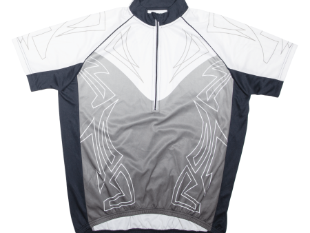 CRANE Cycling Shirt Mens Jersey Grey 1 2 Zip XL Sale