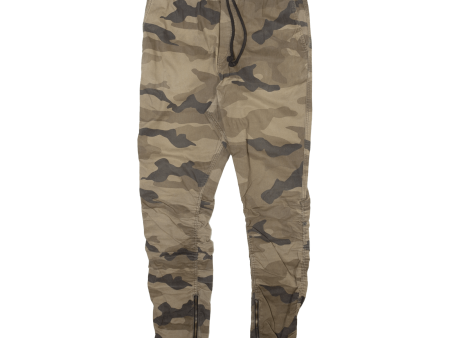 H&M Cargo Camo Jogger Style Mens Trousers Green Regular Tapered W28 L27 Fashion