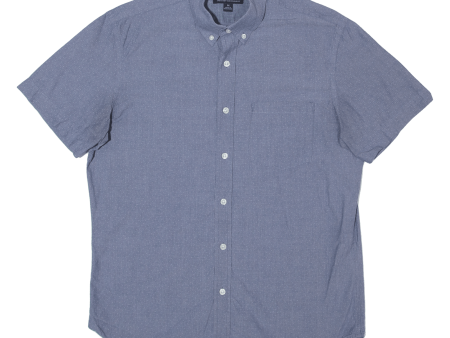 BANANA REPUBLIC Mens Shirt Blue Spotted M Sale