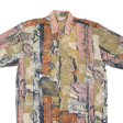 BREMO TEXTIL Mens Shirt Brown Crazy Pattern XL For Sale