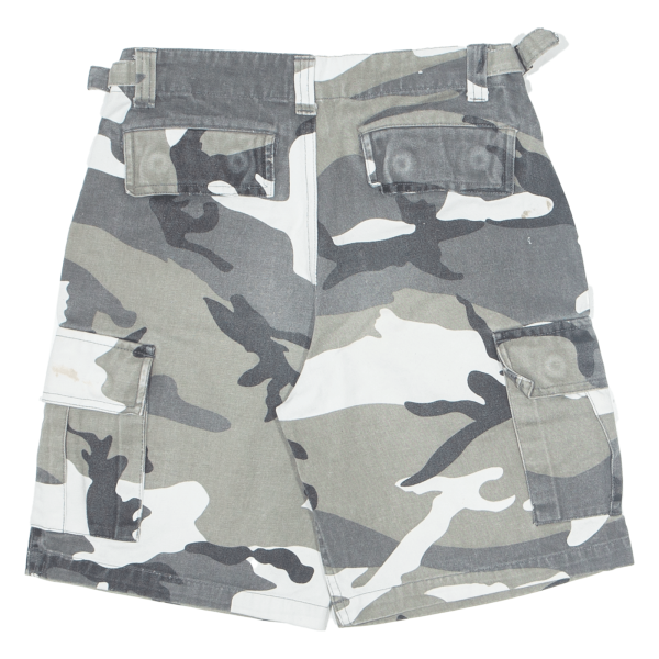 Boys Cargo Shorts Grey Camouflage M W24 Sale