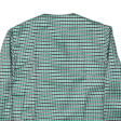 Blazer Style Womens Blouse Green Long Sleeve Check M Fashion