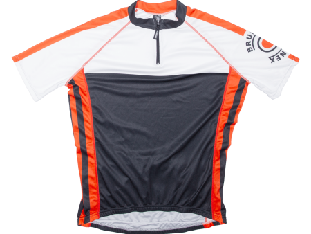 BRUNEX Cycling Shirt Mens Jersey White 1 4 Zip 2XL Sale