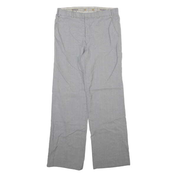 C&A Womens Trousers Grey Regular Straight Wool W30 L28 Hot on Sale