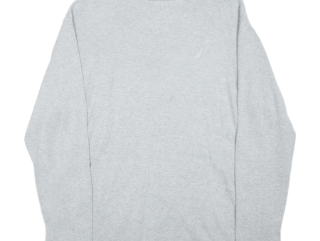 NAUTICA Mens Jumper Grey Tight Knit M Online Hot Sale