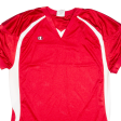 CHAMPION Mens Jersey Red V-Neck XL Supply