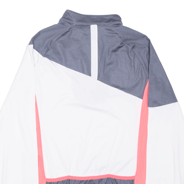 CRANE Cycling Shirt Womens Jersey White Long Sleeve 1 4 Zip M Online now