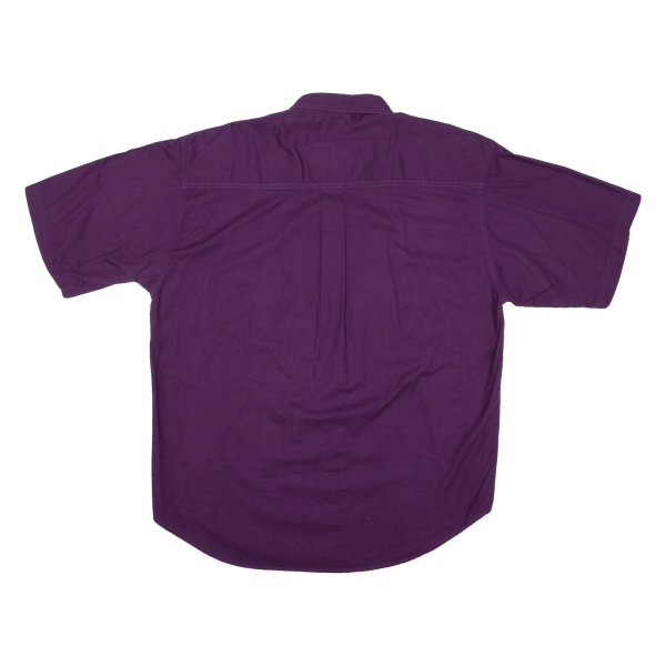 BUGLE BOY Mens Plain Shirt Purple XL Sale