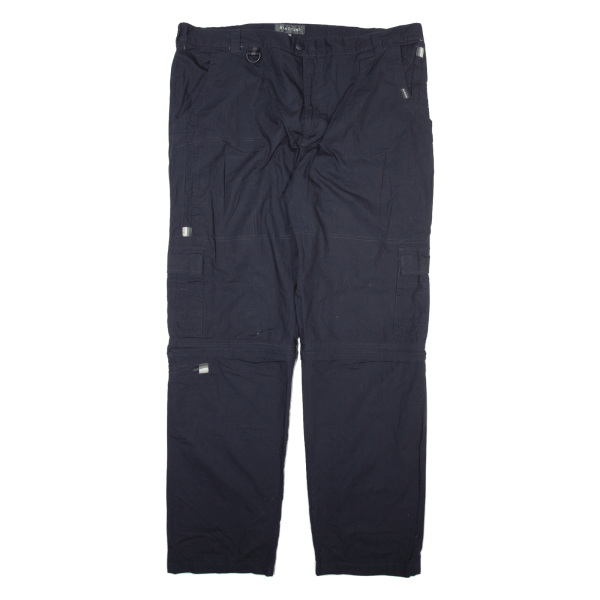 BIAGGINI Cargo Mens Trousers Blue Relaxed Straight W42 L34 Online Sale