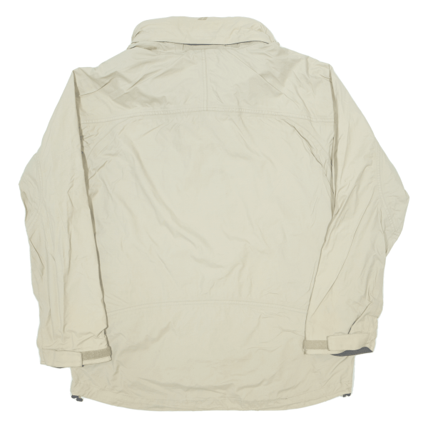 COLUMBIA Mesh Lined Mens Rain Jacket Beige Nylon XL Online