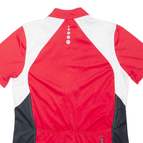 CRIVIT Full Zip Cycling Shirt Mens Jersey Red 1 4 Zip M Cheap