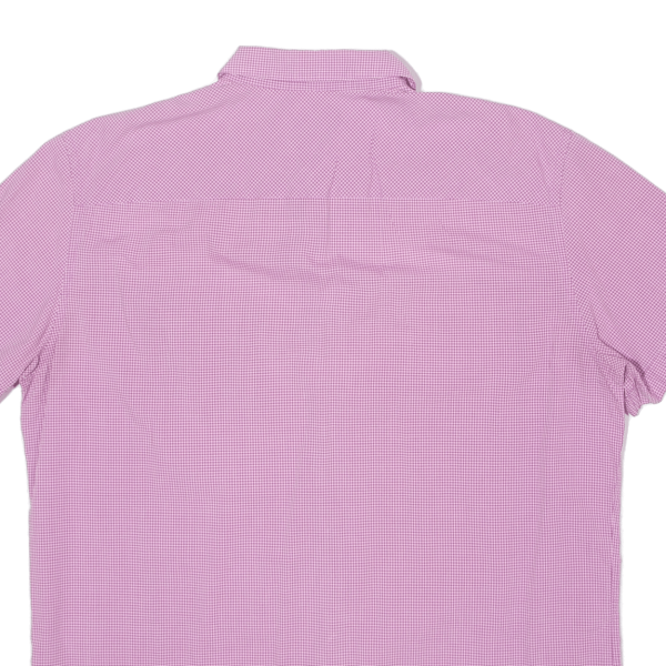 CALVIN KLEIN Slim Fit Mens Shirt Purple Gingham L Online Sale