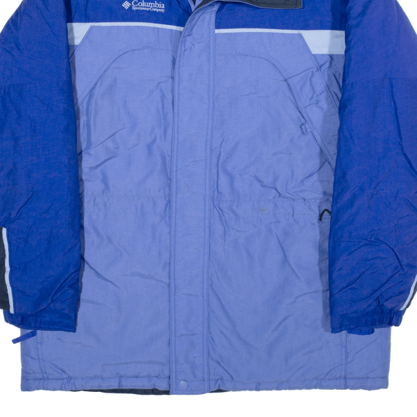 COLUMBIA Mens Shell Jacket Blue L Hot on Sale