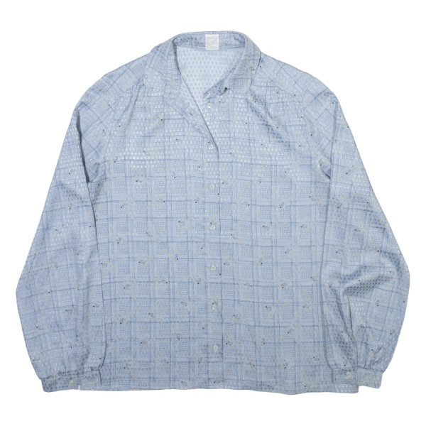 BASLER Womens Shirt Blue Check Long Sleeve M Online Sale