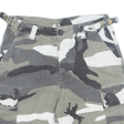 Boys Cargo Shorts Grey Camouflage M W24 Sale