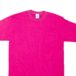 TOWNCRAFT Stripped Mens T-Shirt Pink M Fashion