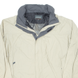 COLUMBIA Mesh Lined Mens Rain Jacket Beige Nylon XL Online