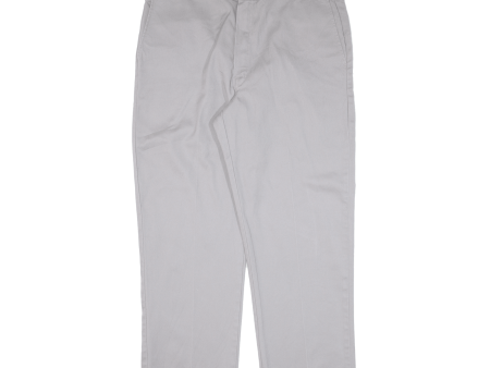 DICKIES Workwear Mens Trousers Grey Regular Straight W38 L30 Online