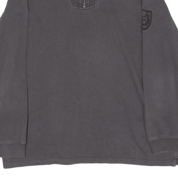 CHAPS Mens Sweatshirt Grey 1 4 Zip XL For Discount