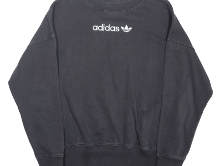 ADIDAS Womens Sweatshirt Black UK 8 For Sale