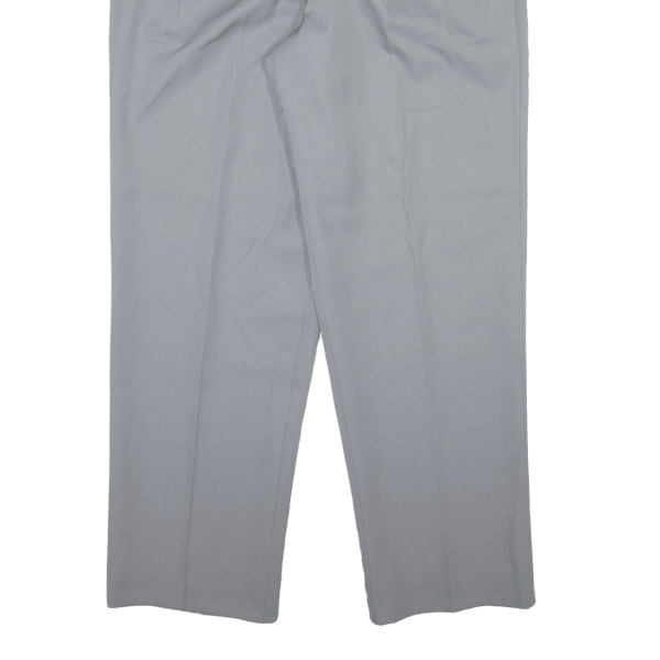 Womens Trousers Grey Relaxed Straight Viscose W32 L29 Online Sale