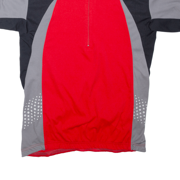 ATHLETIC WORKS Cycling Shirt Mens Jersey Red 1 2 Zip L Online Hot Sale