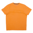 TOMMY HILFIGER Mens T-Shirt Orange XS Online