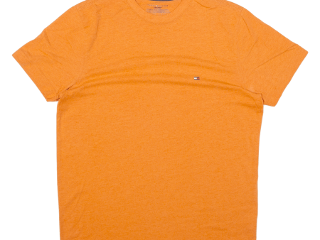 TOMMY HILFIGER Mens T-Shirt Orange XS Online