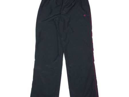 CHAMPION Mesh Lined Womens Track Pants Black Straight S W30 L30 Online now