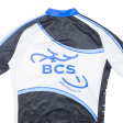 BCS Full Zip Cycling Shirt Mens Jersey Blue XL For Sale