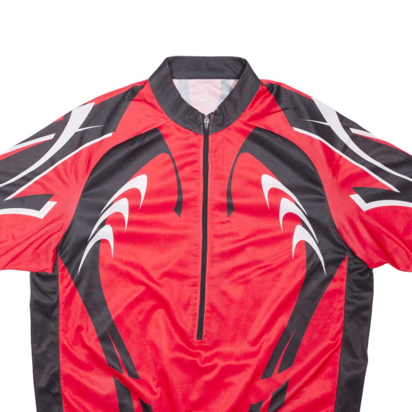 CRANE Cycling Shirt Mens Jersey Red 1 2 Zip 2XL For Cheap