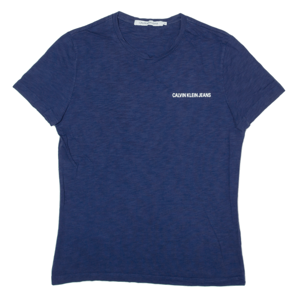 CALVIN KLEIN JEANS Mens T-Shirt Blue M For Sale