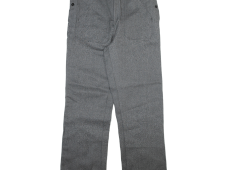 Workwear Mens Trousers Grey Relaxed Straight W40 L34 Sale