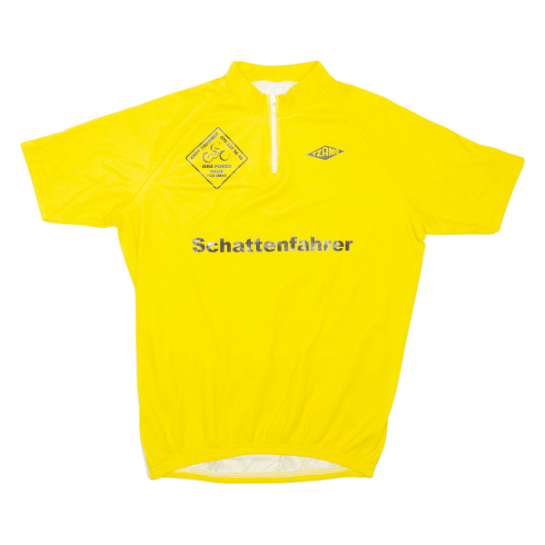 TZAMO Cycling Shirt Mens Jersey Yellow 1 4 Zip L For Cheap