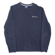 CHAMPION Mens Sweatshirt Blue M Discount