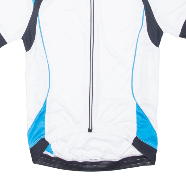 BRUNEX Full Zip Cycling Shirt Mens Jersey White XS For Cheap