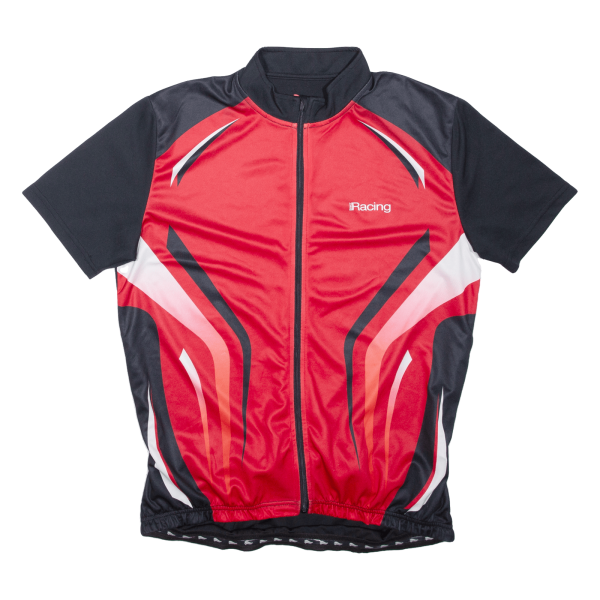 CRIVIT Full Zip Cycling Shirt Mens Jersey Red L on Sale