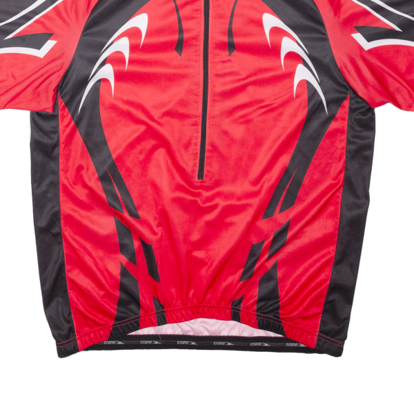 CRANE Cycling Shirt Mens Jersey Red 1 2 Zip 2XL For Cheap