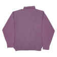 CATAMARAN Mens Sweatshirt Purple Button Neck 90s L Sale