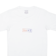 VANS Mens T-Shirt White XS Discount