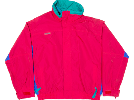 COLUMBIA Mens Jacket Red L Online now