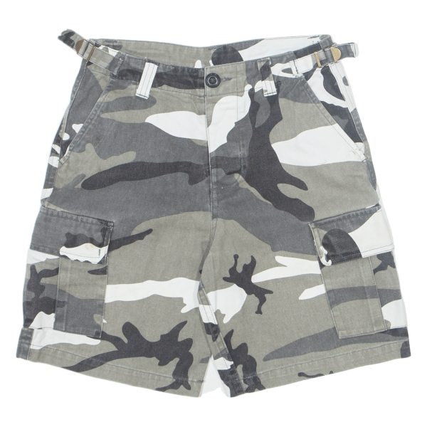 Boys Cargo Shorts Grey Camouflage M W24 Sale