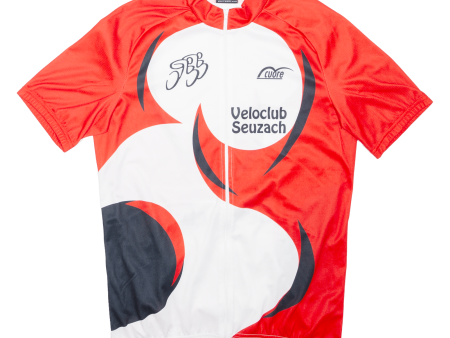 CUORE Full Zip Cycling Shirt Mens Jersey Red L Online Sale