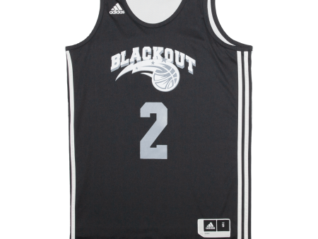 ADIDAS Blackout Basketball Mens Jersey Black Sleeveless S on Sale