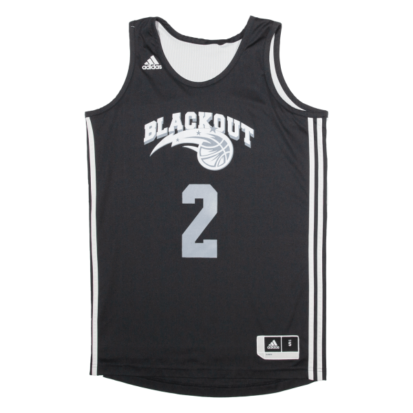 ADIDAS Blackout Basketball Mens Jersey Black Sleeveless S on Sale