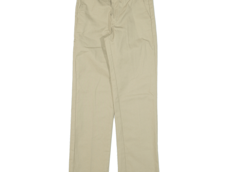 DICKIES Workwear Boys Trousers Beige Regular Straight W26 L28 Hot on Sale