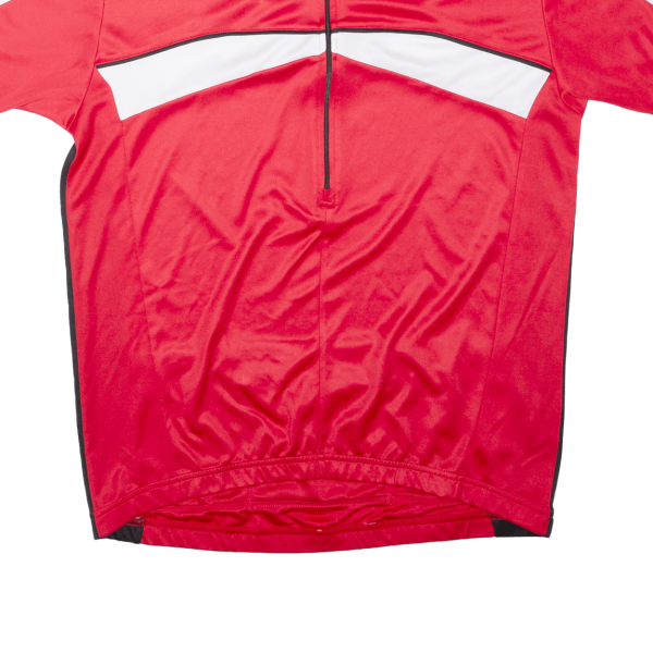 TEC BIKE Cycling Shirt Mens Jersey Red 1 2 Zip L Sale