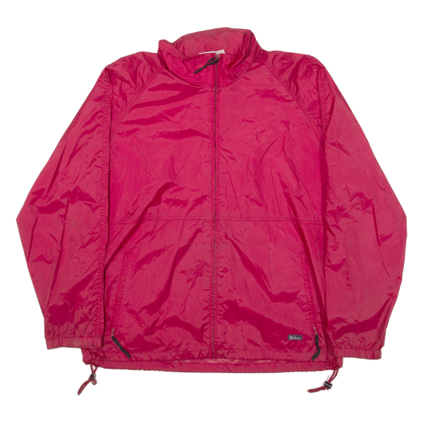 WOOLRICH Mens Shell Jacket Red Nylon Hooded L Cheap