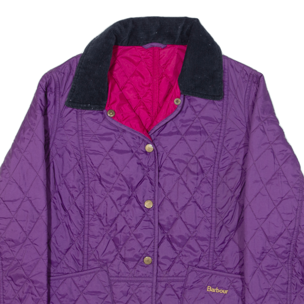 BARBOUR Summer Liddesdale Womens Quilted Jacket Purple UK 10 Cheap