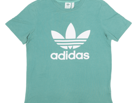 ADIDAS Womens T-Shirt Green UK 12 Sale